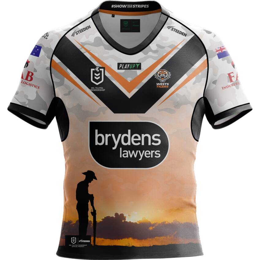 Wests Tigers Anzac Jersey