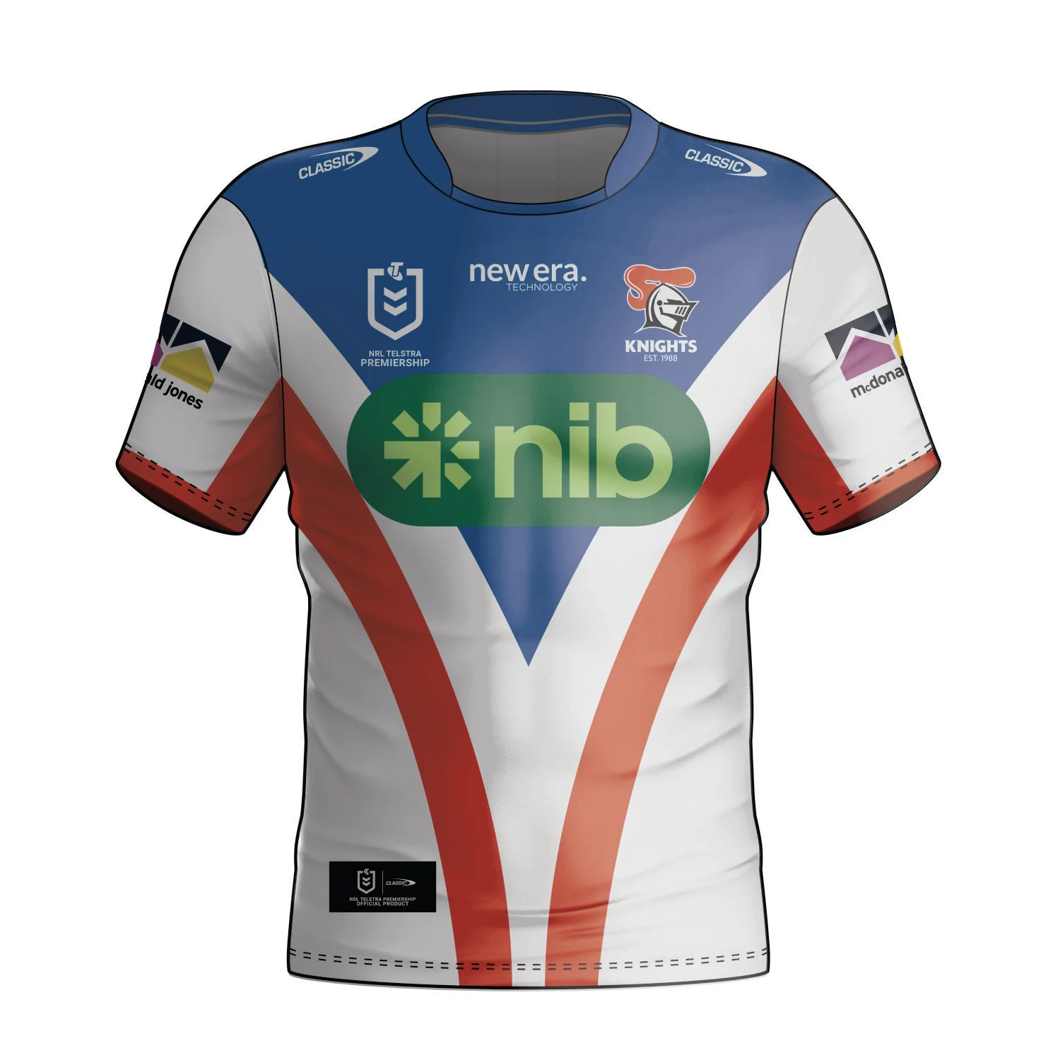 Newcastle Knights Away Jersey Newcastle Knights Away Jersey