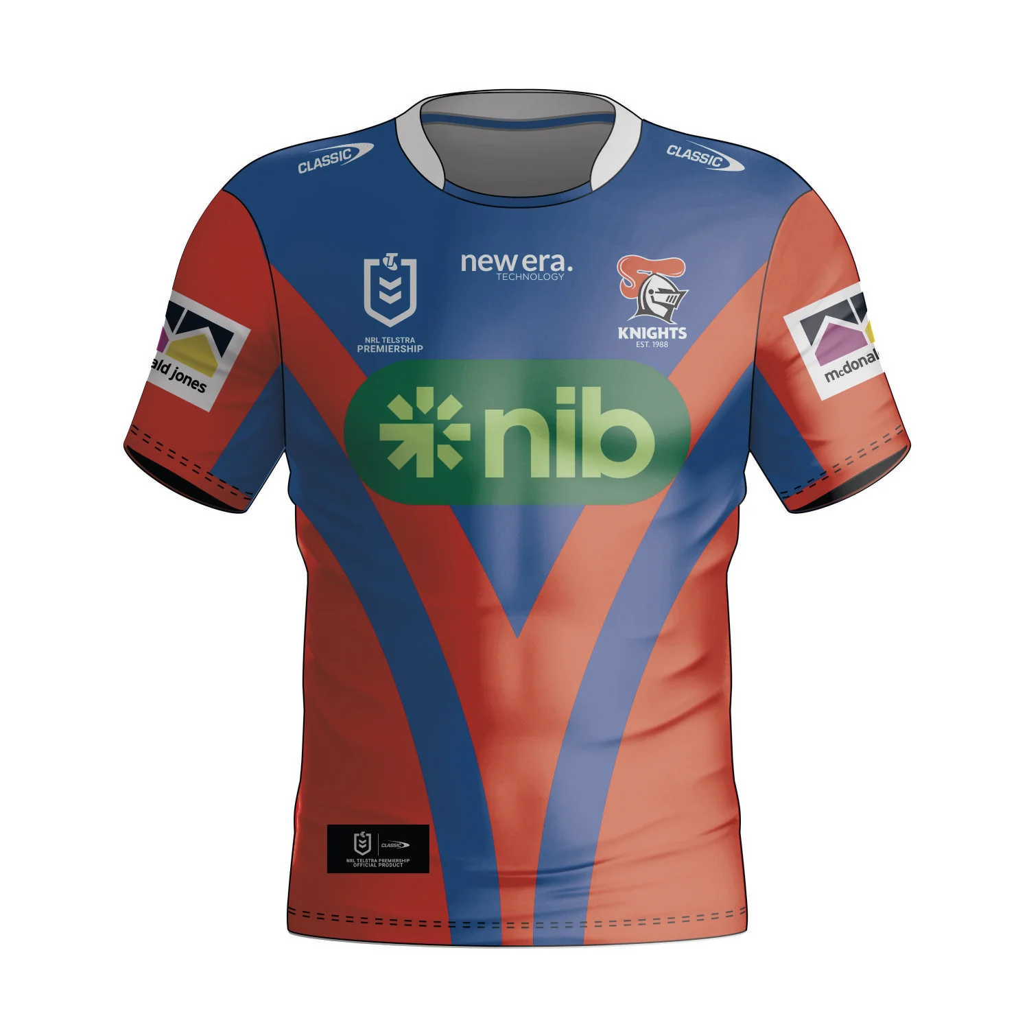 Newcastle Knights Home Jersey Newcastle Knights Home Jersey