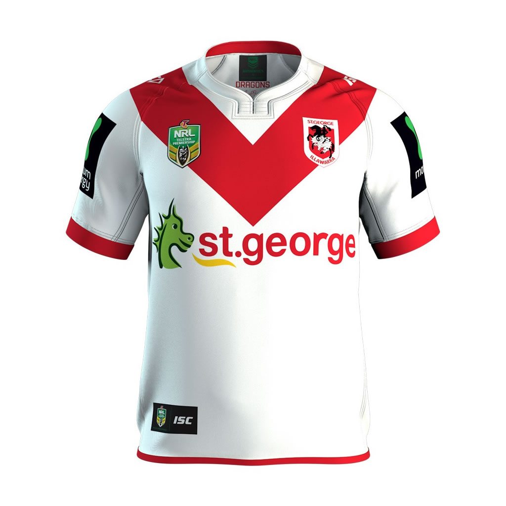 2018 St George Illawarra Dragons NRL HOME Player Issue Jersey – Sports Gear  Australia