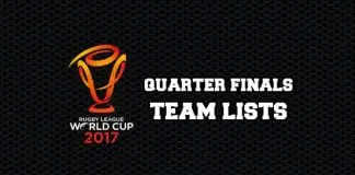 World Cup Quarter Finals Team Lists