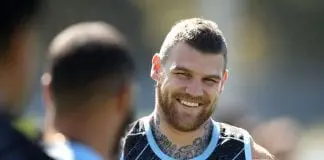 Who plays fullback for the Sharks in Round 1?