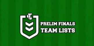 Preliminary Finals Team Lists