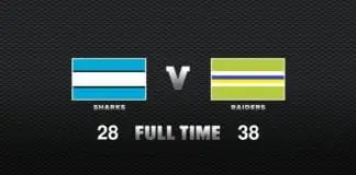 FULL TIME: Sharks vs Raiders – Round 20, 2020 FULL TIME: Sharks vs Raiders - Round 20, 2020