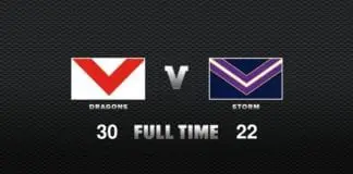 FULL TIME: Dragons vs Storm – Round 20, 2020 FULL TIME: Dragons vs Storm - Round 20, 2020