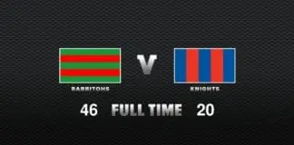 FULL TIME: Rabbitohs vs Knights – Finals Week 1, 2020 FULL TIME: Rabbitohs vs Knights - Finals Week 1, 2020