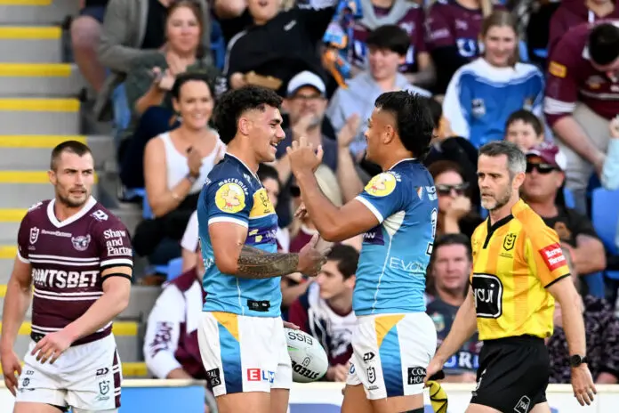 NRL Rd 22 - Titans v Sea Eagles