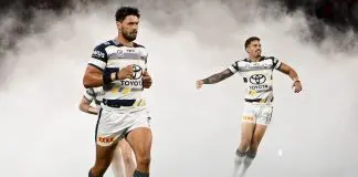 Cowboys turn to hardened English coach to fix defensive dramas BRISBANE, AUSTRALIA - MAY 03: Jordan McLean of the Cowboys runs onto the field during the round nine NRL match between the New Zealand Warriors and North Queensland Cowboys at Suncorp Stadium on May 03, 2025, in Brisbane, Australia. (Photo by Hannah Peters/Getty Images)