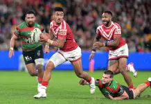 Katoa reveals the country he wants to represent, comments on Origin ambitions BRISBANE, AUSTRALIA - JUNE 28: Isaiya Katoa of the Dolphins breaks away from the defence during the round 17 NRL match between South Sydney Rabbitohs and Dolphins at Suncorp Stadium, on June 28, 2025, in Brisbane, Australia. (Photo by Bradley Kanaris/Getty Images)