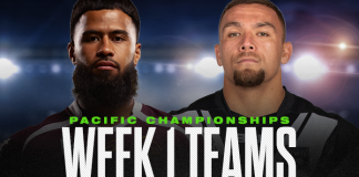 Pacific Championships Week 1 Team Lists