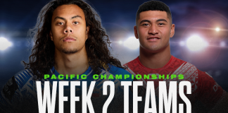 Pacific Championships Week 2 Team Lists