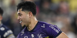 Storm rookie winger targeting more NRL minutes in 2026 after surprise debut NRL Rd 18 – Cowboys v Storm