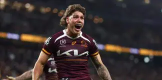 Post-game social media sledge pours fuel on fire between two NRL stars BRISBANE, AUSTRALIA - JULY 25: Reece Walsh of the Broncos celebrates a try before being disallowed during the round 21 NRL match between Broncos and Eels at Suncorp Stadium, on July 25, 2025, in Brisbane, Australia. (Photo by Chris Hyde/Getty Images)