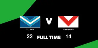 FULL TIME: Titans vs Dragons – Round 4, 2026 LIVE: Titans vs Dragons – Round 4, 2026