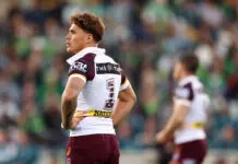 CANBERRA, AUSTRALIA - SEPTEMBER 14: Reece Walsh of the Broncos is pictured during the NRL Qualifying Final match between Canberra Raiders and Brisbane Broncos at GIO Stadium, on September 14, 2025, in Canberra, Australia. (Photo by Mark Nolan/Getty Images)