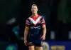 GOSFORD, AUSTRALIA - FEBRUARY 21: Daly Cherry-Evans of the Roosters leaves the field with team mates due to weather during the NRL pre-season match between Sydney Roosters and Parramatta Eels at Polytec Stadium, on February 21, 2026, in Gosford, Australia. (Photo by Brendon Thorne/Getty Images)