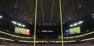 Mahoney’s “flat” words headlines two Vegas feuds LAS VEGAS, NEVADA - FEBRUARY 28: General view during the round one NRL match between Newcastle Knights and North Queensland Cowboys at Allegiant Stadium on February 28, 2026 in Las Vegas, Nevada. (Photo by Ian Hitchcock/Getty Images)