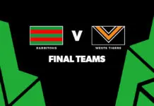 FINAL TEAMS: Rabbitohs vs Wests Tigers – Round 3, 2026