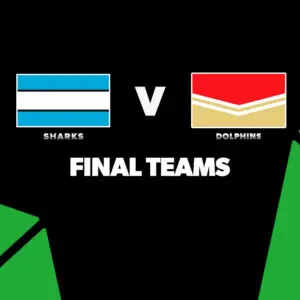 FINAL TEAMS: Sharks vs Dolphins – Round 3, 2026