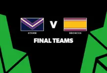 FINAL TEAMS: Storm vs Broncos – Round 3, 2026