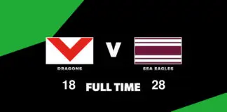 FULL TIME: Dragons vs Sea Eagles – Round 6, 2026 LIVE: Dragons vs Sea Eagles – Round 6, 2026