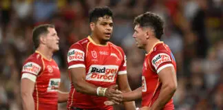 Cobbo keeping one eye on Chiefs after inking 12-month extension BRISBANE, AUSTRALIA - MARCH 27: Jake Averillo of the Dolphins celebrates with Selwyn Cobbo after scoring a try during the round four NRL match between Brisbane Broncos and Dolphins at Suncorp Stadium, on March 27, 2026, in Brisbane, Australia. (Photo by Albert Perez/Getty Images)