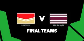 FINAL TEAMS: Dolphins vs Sea Eagles – Round 5, 2026 FINAL TEAMS: Dolphins vs Sea Eagles – Round 5, 2026