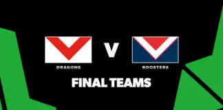 FINAL TEAMS: Dragons vs Roosters – Round 8, 2026 FINAL TEAMS: Dragons vs Roosters – Round 8, 2026