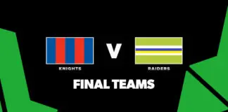 FINAL TEAMS: Knights vs Raiders – Round 5, 2026 FINAL TEAMS: Knights vs Raiders – Round 5, 2026