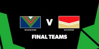 FINAL TEAMS: Warriors vs Dolphins – Round 8, 2026 FINAL TEAMS: Warriors vs Dolphins – Round 8, 2026