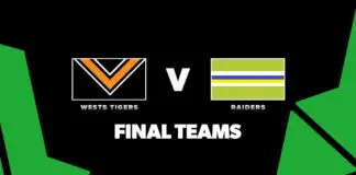 FINAL TEAMS: Wests Tigers vs Raiders – Round 8, 2026 FINAL TEAMS: Wests Tigers vs Raiders – Round 8, 2026