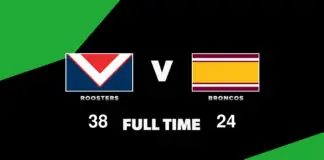 FULL TIME: Roosters vs Broncos – Round 9, 2026 LIVE: Roosters vs Broncos – Round 9, 2026