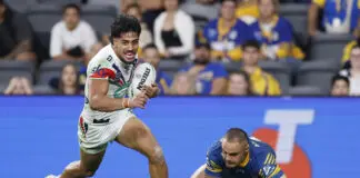 Details surface around why Titans let young gun walk SYDNEY, AUSTRALIA - MAY 02: Alofiana Khan-Pereira of the Warriors scores a try during the round nine NRL match between Parramatta Eels and New Zealand Warriors at CommBank Stadium, on May 02, 2026, in Sydney, Australia. (Photo by Darrian Traynor/Getty Images)