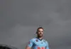 SYDNEY, AUSTRALIA - MAY 18:  James Tedesco poses during the NSW Blues Men's State of Origin media opportunity at NSWRL Centre of Excellence on May 18, 2026 in Sydney, Australia. (Photo by Matt King/Getty Images)