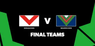 FINAL TEAMS: Dragons vs Warriors – Round 12, 2026 FINAL TEAMS: Dragons vs Warriors – Round 12, 2026