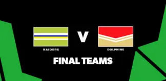 FINAL TEAMS: Raiders vs Dolphins – Round 12, 2026 FINAL TEAMS: Raiders vs Dolphins – Round 12, 2026