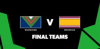 FINAL TEAMS: Warriors vs Broncos – Round 11, 2026 FINAL TEAMS: Warriors vs Broncos – Round 11, 2026