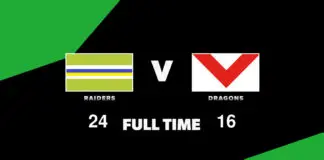 FULL TIME: Raiders vs Dragons – Round 17, 2026 LIVE: Raiders vs Dragons – Round 17, 2026