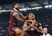 Fin-evitable: The clubland connection that powered Queensland to victory MELBOURNE, AUSTRALIA - JUNE 17: Selwyn Cobbo of the Maroons celebrates a try during game two of the Men's State of Origin series between New South Wales Blues and Queensland Maroons at Melbourne Cricket Ground on June 17, 2026 in Melbourne, Australia. (Photo by Quinn Rooney/Getty Images)