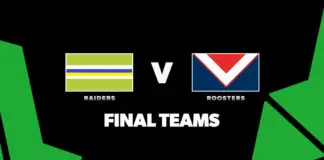 FINAL TEAMS: Raiders vs Roosters – Round 14, 2026 FINAL TEAMS: Raiders vs Roosters – Round 14, 2026