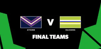 FINAL TEAMS: Storm vs Raiders – Round 16, 2026 FINAL TEAMS: Storm vs Raiders – Round 16, 2026