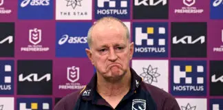 Broncos premiership winner forced into early retirement BRISBANE, AUSTRALIA - MARCH 12: Head Coach Michael Maguire of the Broncos looks dejected as he speaks at a post match press conference after the round two NRL match between Brisbane Broncos and Parramatta Eels at Suncorp Stadium, on March 12, 2026, in Brisbane, Australia. (Photo by Bradley Kanaris/Getty Images)