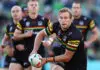 CANBERRA, AUSTRALIA - MAY 10: Lindsay Smith of the Panthers runs the ball during the round 10 NRL match between Canberra Raiders and Penrith Panthers at GIO Stadium, on May 10, 2026, in Canberra, Australia. (Photo by Mark Nolan/Getty Images)