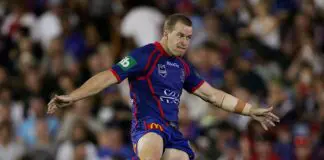 Former Newcastle Knight Scott Dureau passes away, aged 39 NEWCASTLE, AUSTRALIA - MARCH 20: Scott Dureau of the Knights kicks the ball during the round two NRL match between the Newcastle Knights and the Melbourne Storm at EnergyAustralia Stadium on March 20, 2010 in Newcastle, Australia. (Photo by Robert Gray/Getty Images)