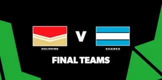 FINAL TEAMS: Dolphins vs Sharks – Round 19, 2026 FINAL TEAMS: Dolphins vs Sharks – Round 19, 2026