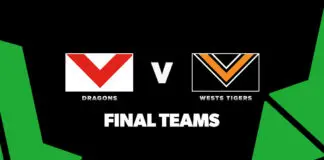 FINAL TEAMS: Dragons vs Wests Tigers – Round 18, 2026 FINAL TEAMS: Dragons vs Wests Tigers – Round 18, 2026
