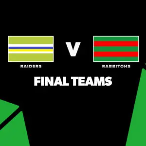 FINAL TEAMS: Raiders vs Rabbitohs – Round 20, 2026