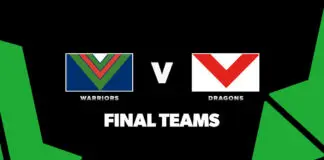 FINAL TEAMS: Warriors vs Dragons – Round 20, 2026 FINAL TEAMS: Warriors vs Dragons – Round 20, 2026