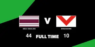 FULL TIME: Sea Eagles vs Dragons – Round 26, 2026 LIVE: Sea Eagles vs Dragons – Round 26, 2026