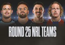 Round 25 Team Lists 2026